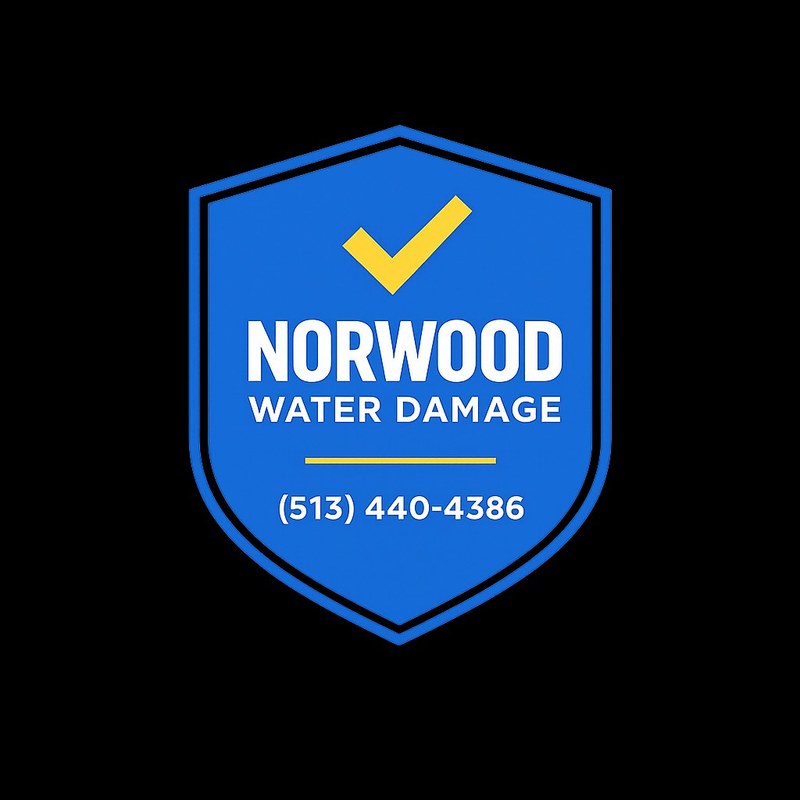 Norwood Water Damage trust badge with phone number